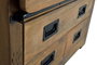 Giner y Colomer Armario Industrial de Madera de Mango con Metal, 150x90x45 cm